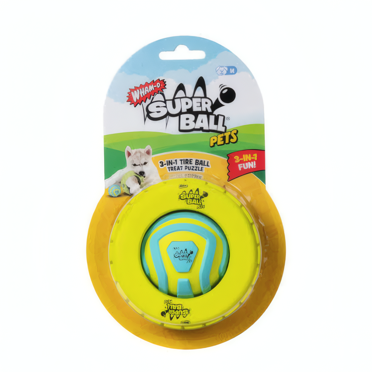 Wham-O Pets 3-in-1 Treat Tire Toy