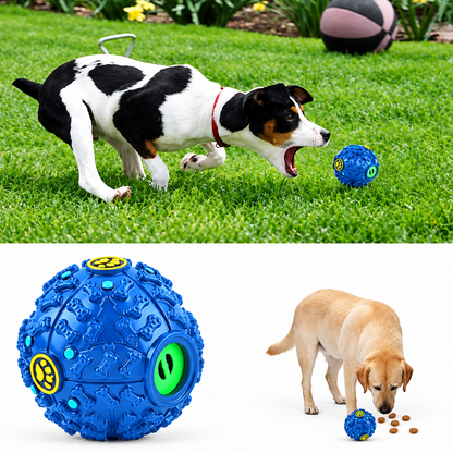 Chew 'n Play Sound Treat Ball for Dogs and Cats