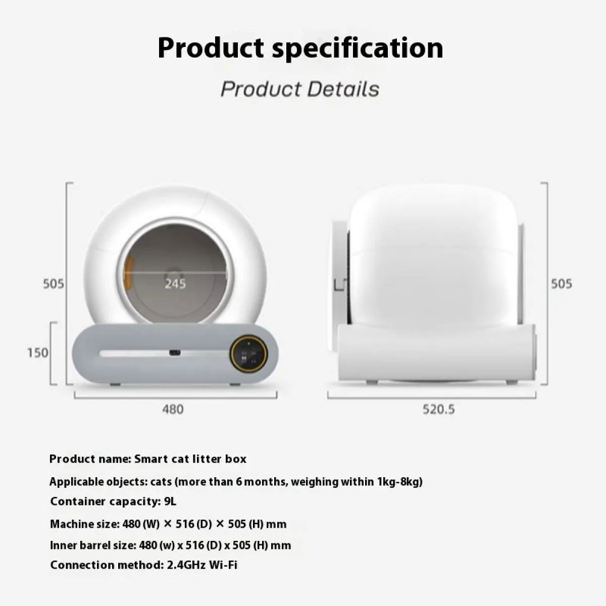 Hygienic SmartCat Litter Box